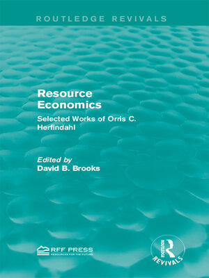 cover image of Resource Economics